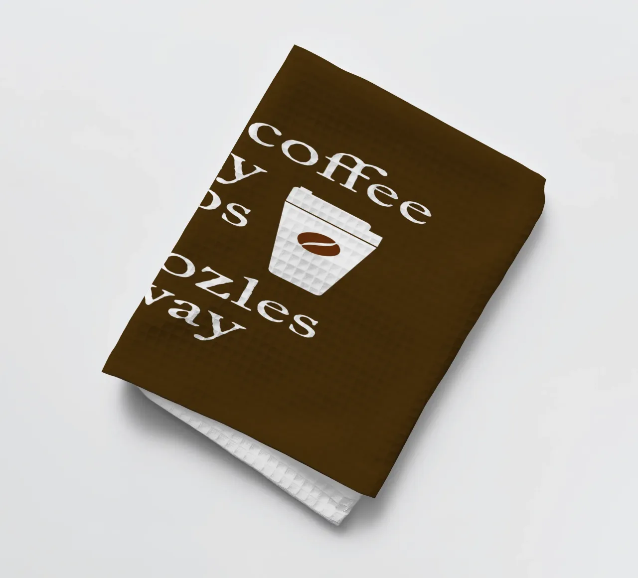 One coffee a day keeps the snoozles away canovaccio da cucina da happieeagle