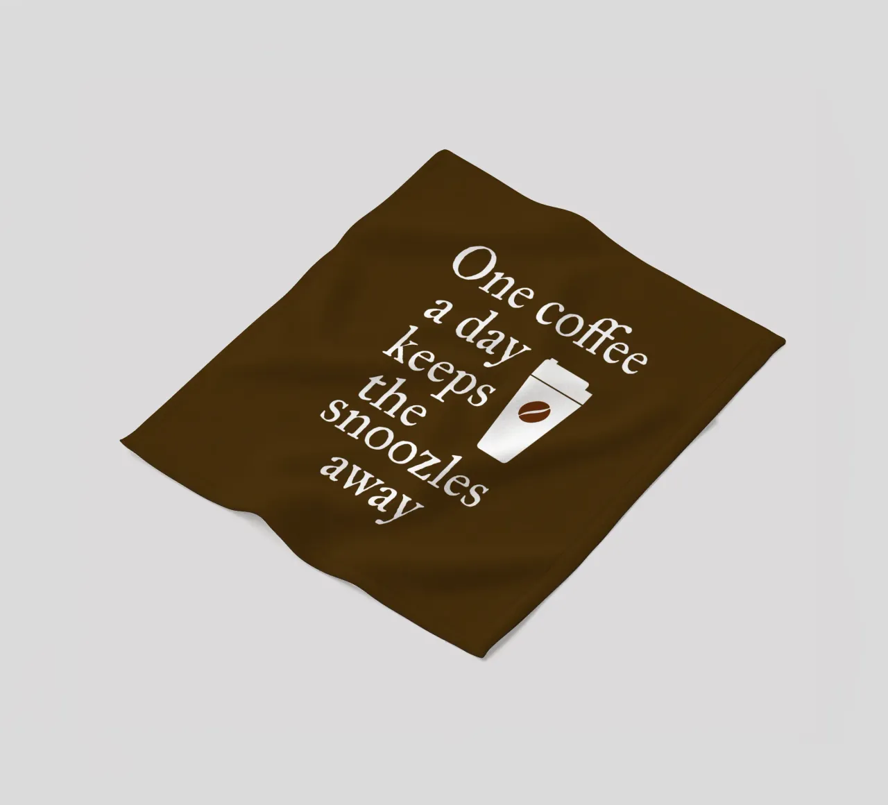 One coffee a day keeps the snoozles away fleece blanket by happieeagle