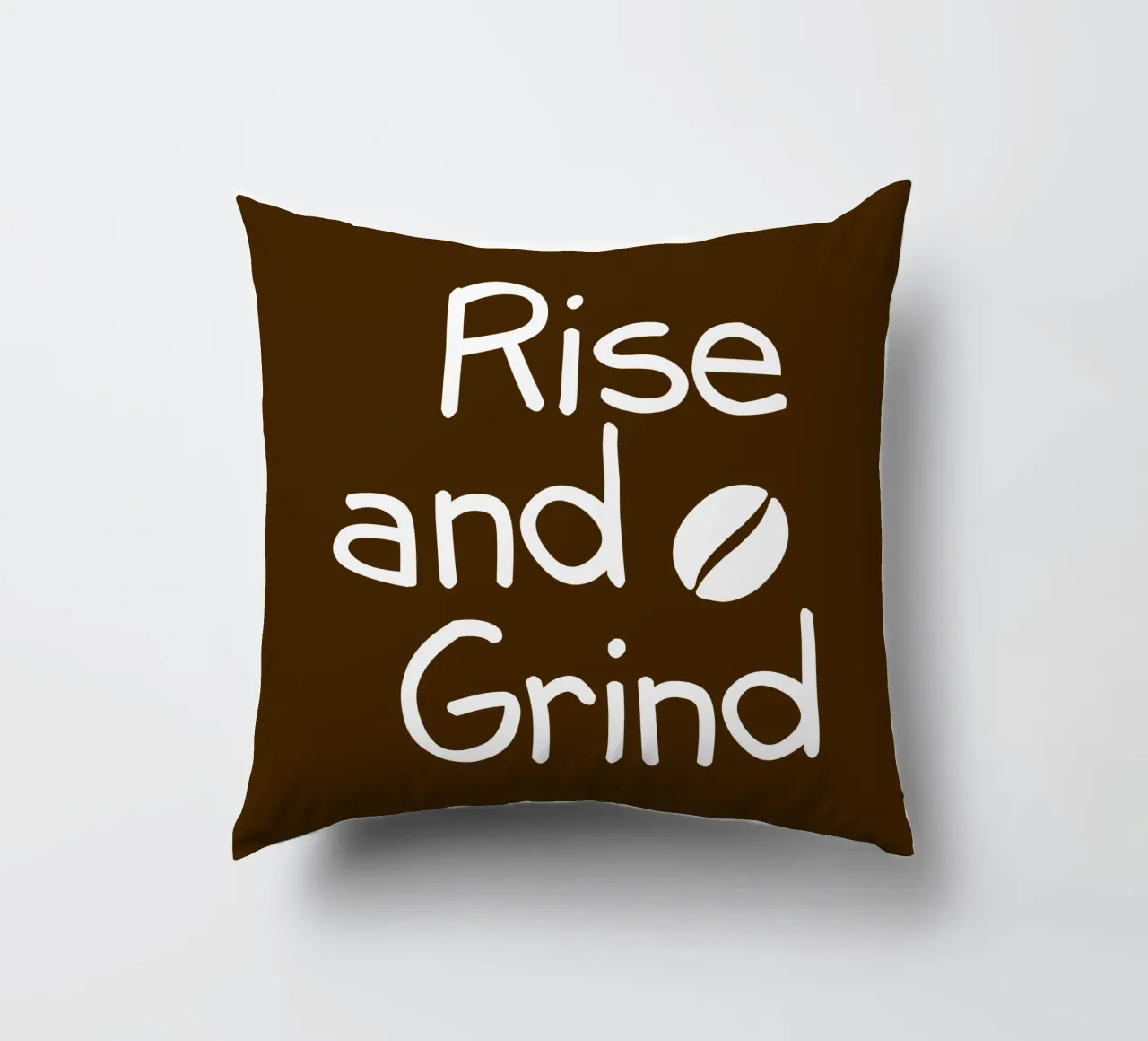 Rise and grind coffee cuscino da happieeagle
