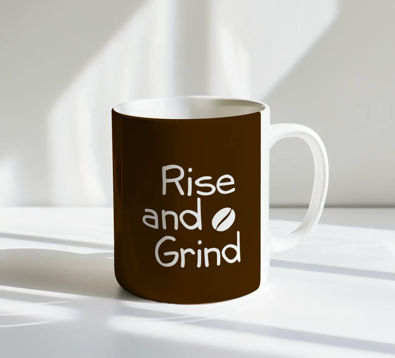 Rise and grind coffee tazza in ceramica da happieeagle