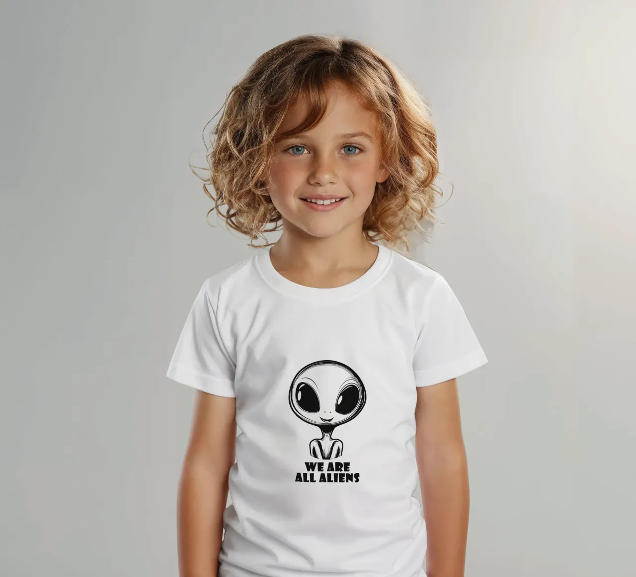 We are all Aliens | Sticker kids t-shirt by Autofocus