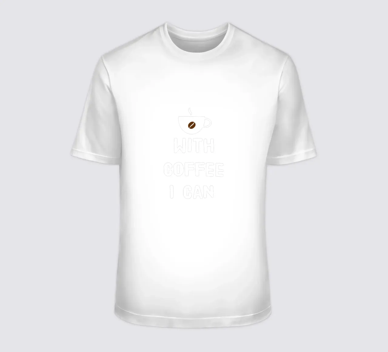 With coffee I can t-shirt da happieeagle