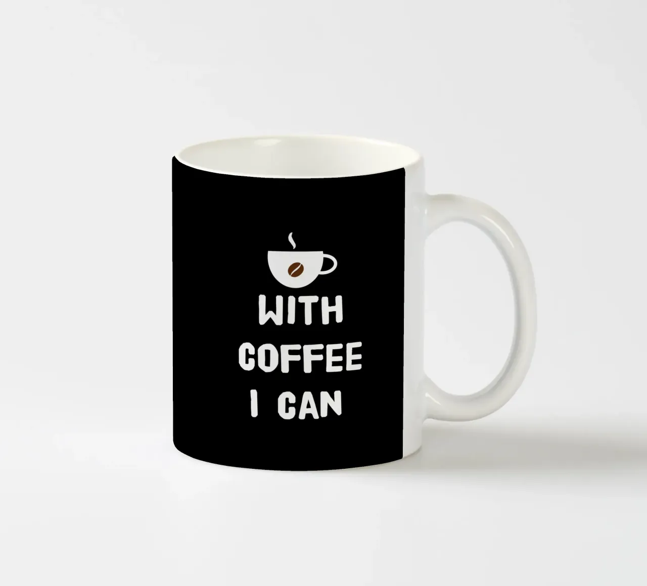 With coffee I can tazza in ceramica da happieeagle