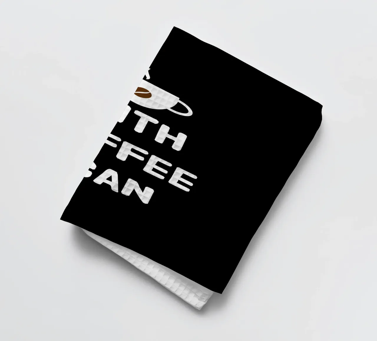With coffee I can canovaccio da cucina da happieeagle