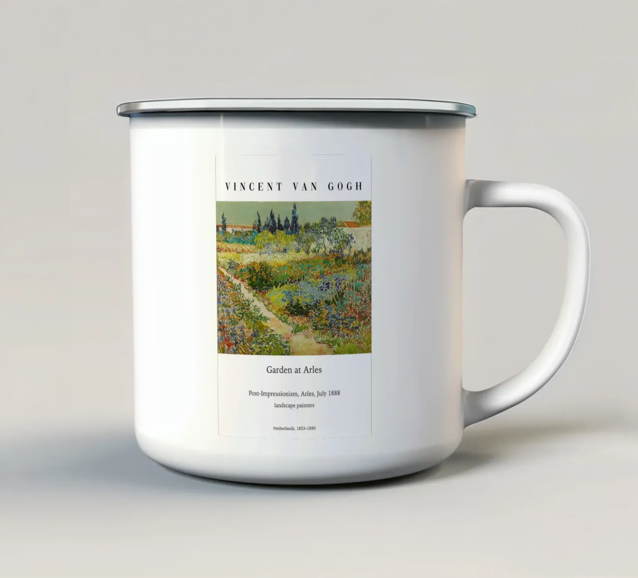 Van Gogh - Giardino di Arles tazza in smalto da Carinaprint