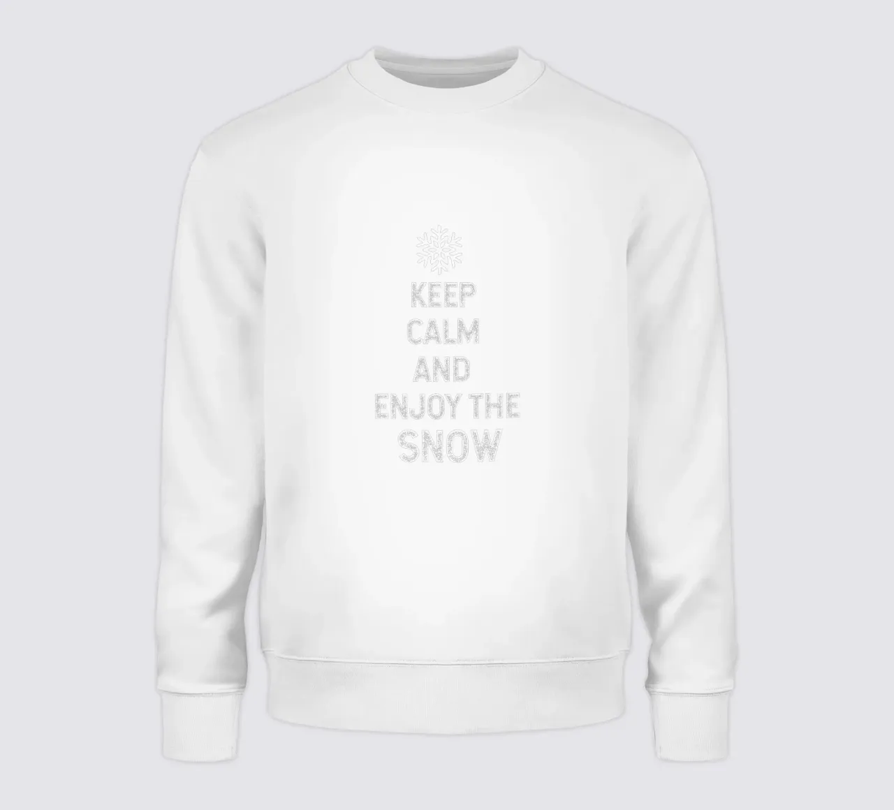 keep calm and enjoy the snow felpa da happieeagle