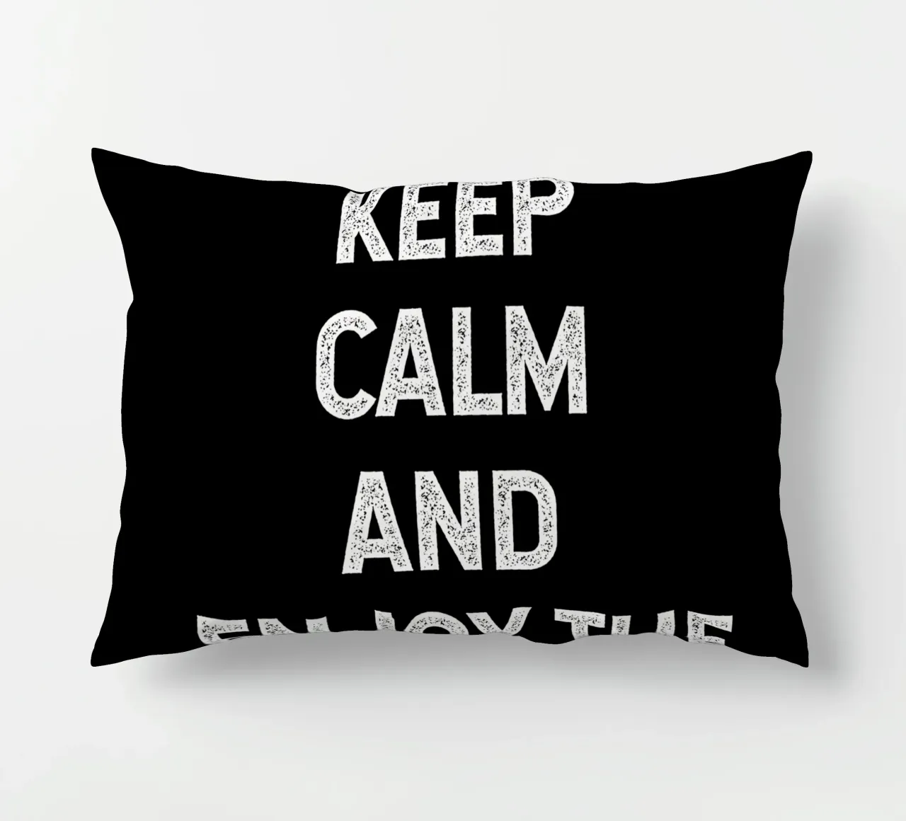 keep calm and enjoy the snow cuscino da happieeagle