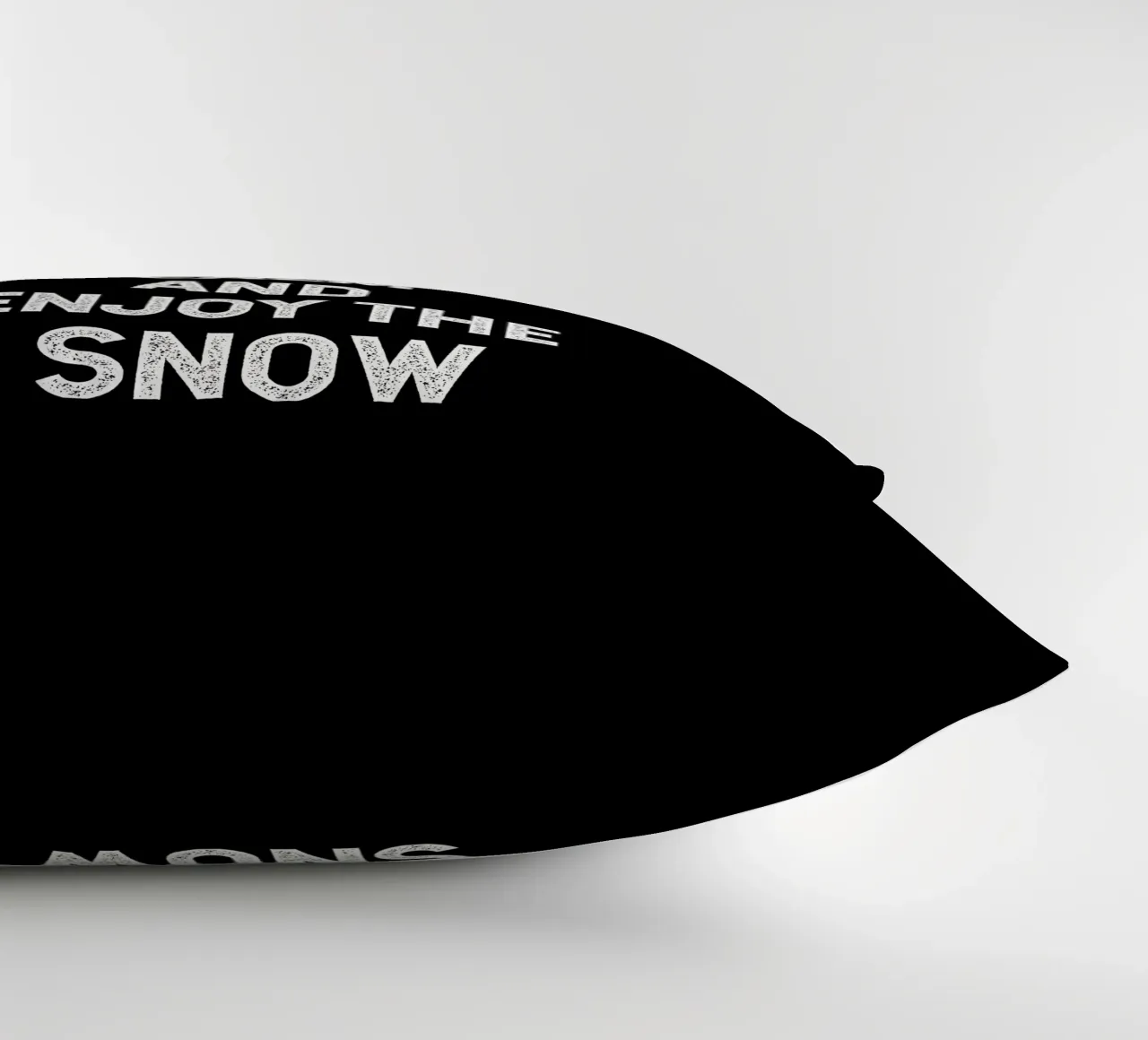 keep calm and enjoy the snow cuscino da happieeagle