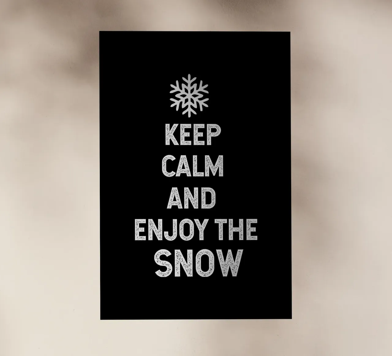 keep calm and enjoy the snow pellicola backlit da happieeagle