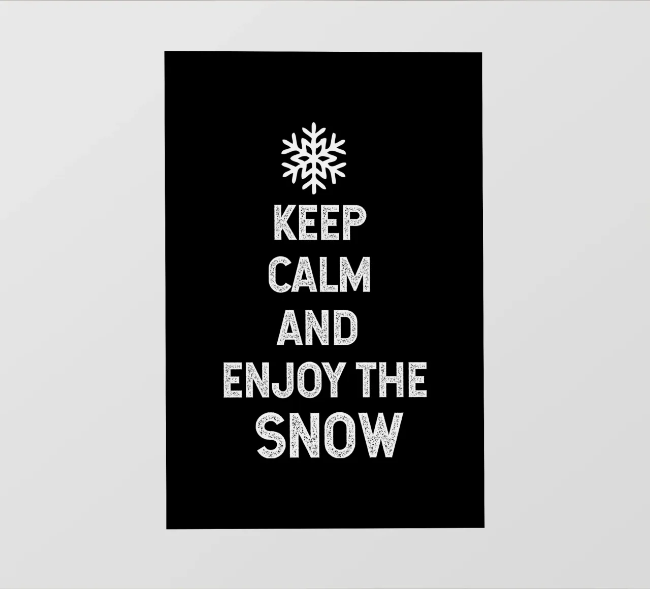 keep calm and enjoy the snow pellicola backlit da happieeagle