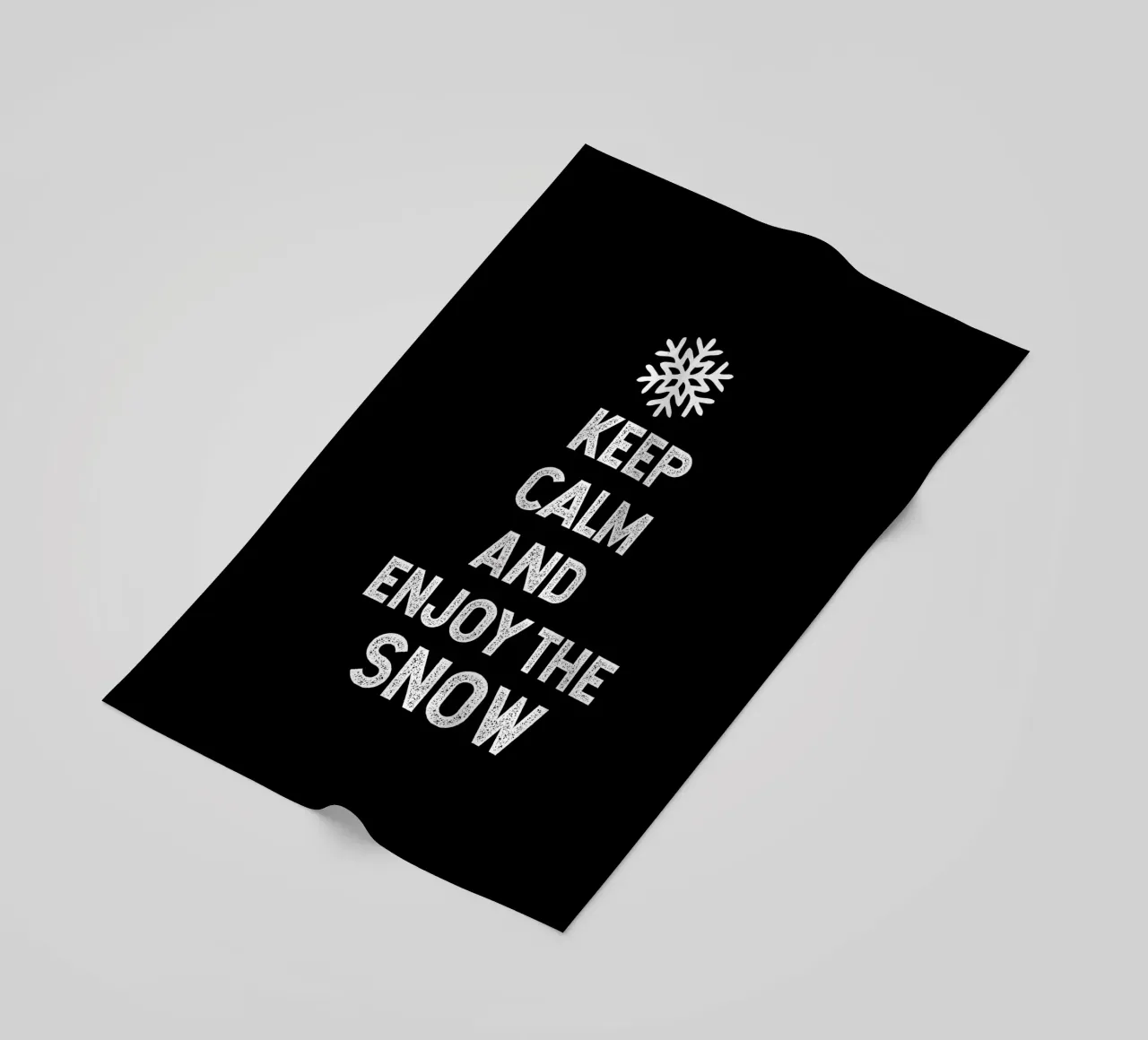 keep calm and enjoy the snow telo mare da happieeagle