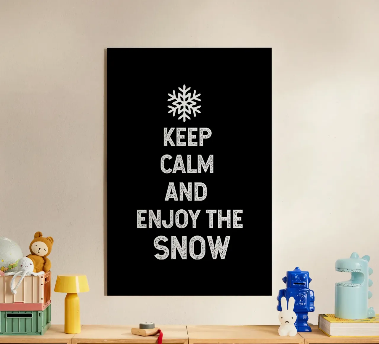 keep calm and enjoy the snow plexiglass da happieeagle