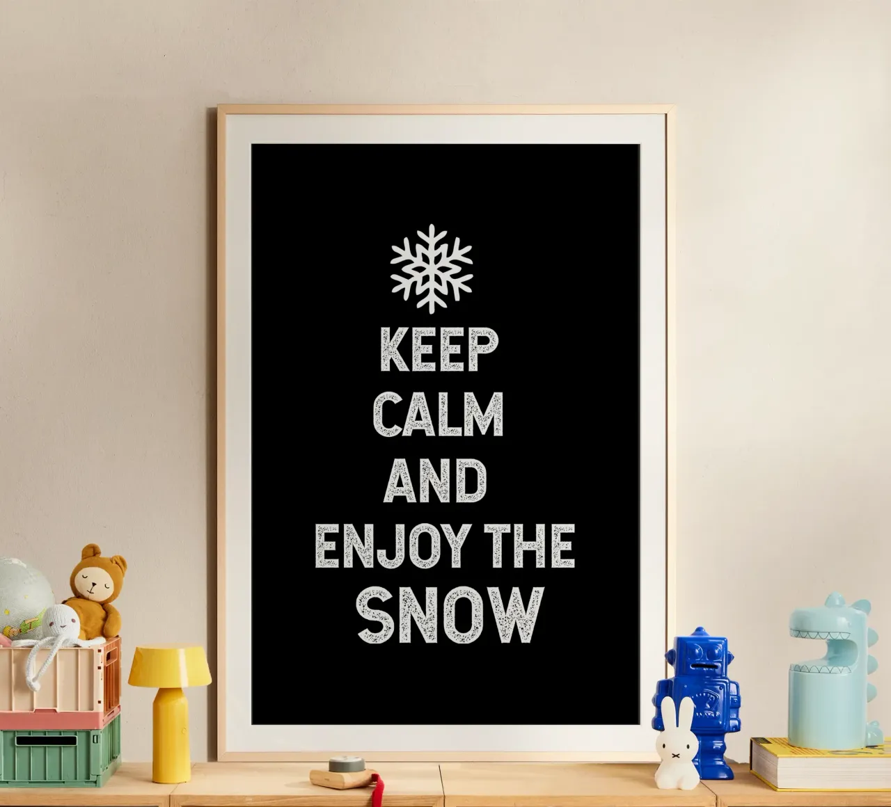 keep calm and enjoy the snow carta hahnemühle da happieeagle