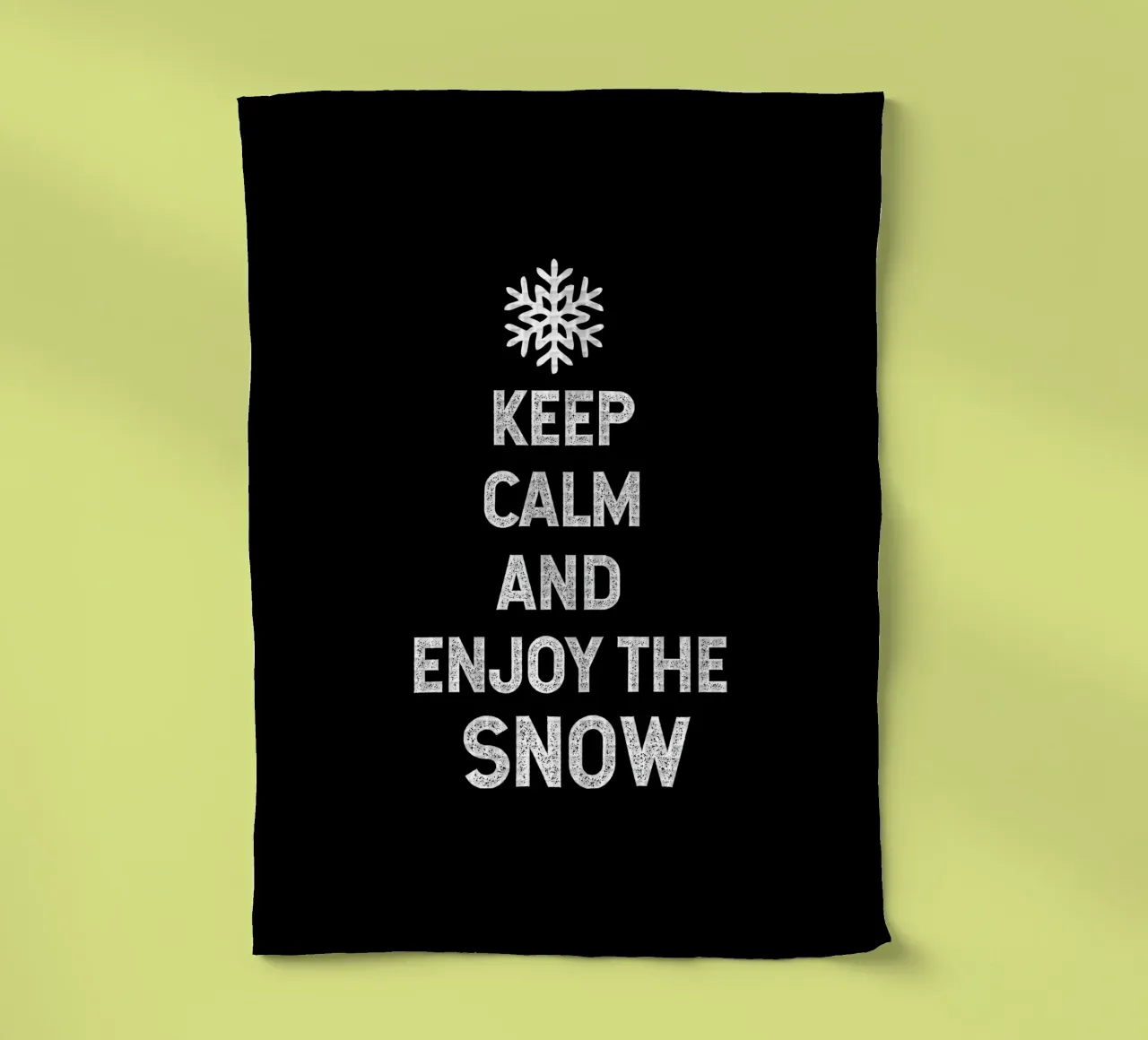keep calm and enjoy the snow canovaccio da cucina da happieeagle