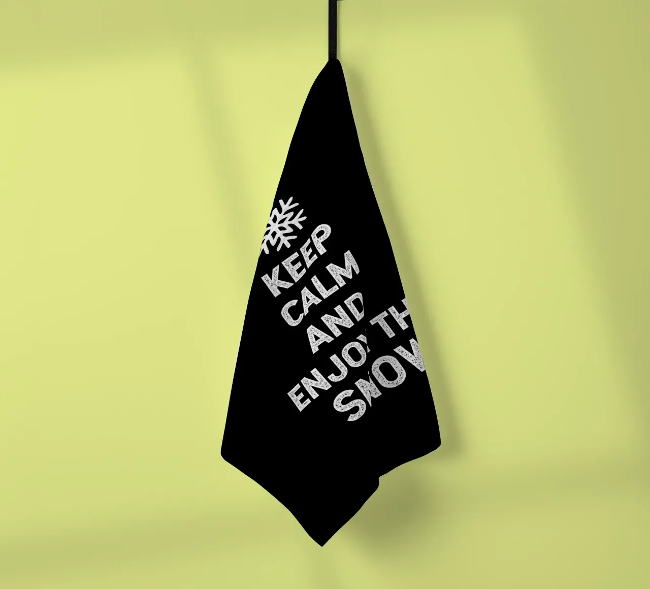 keep calm and enjoy the snow canovaccio da cucina da happieeagle