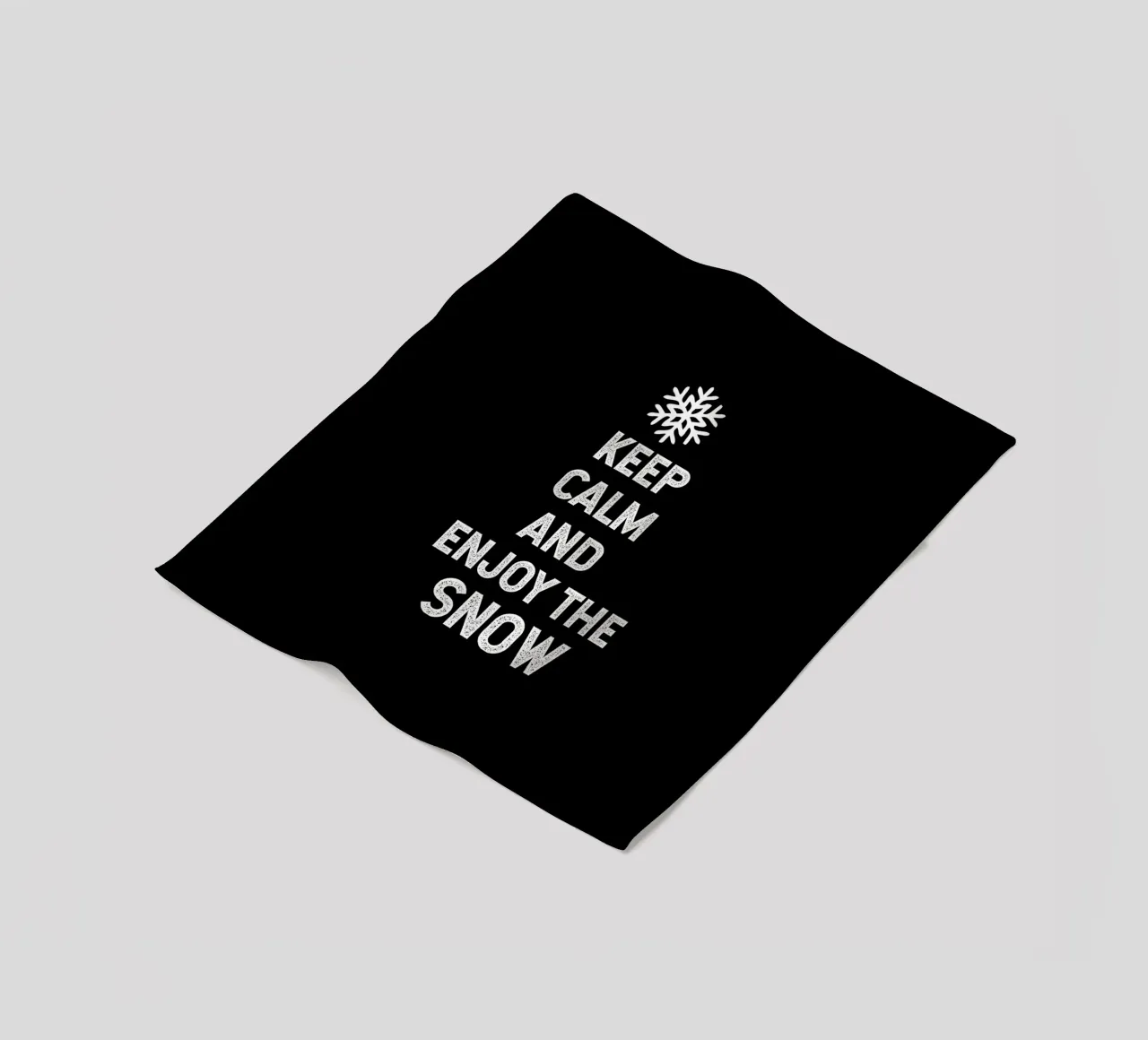 keep calm and enjoy the snow coperta in pile da happieeagle