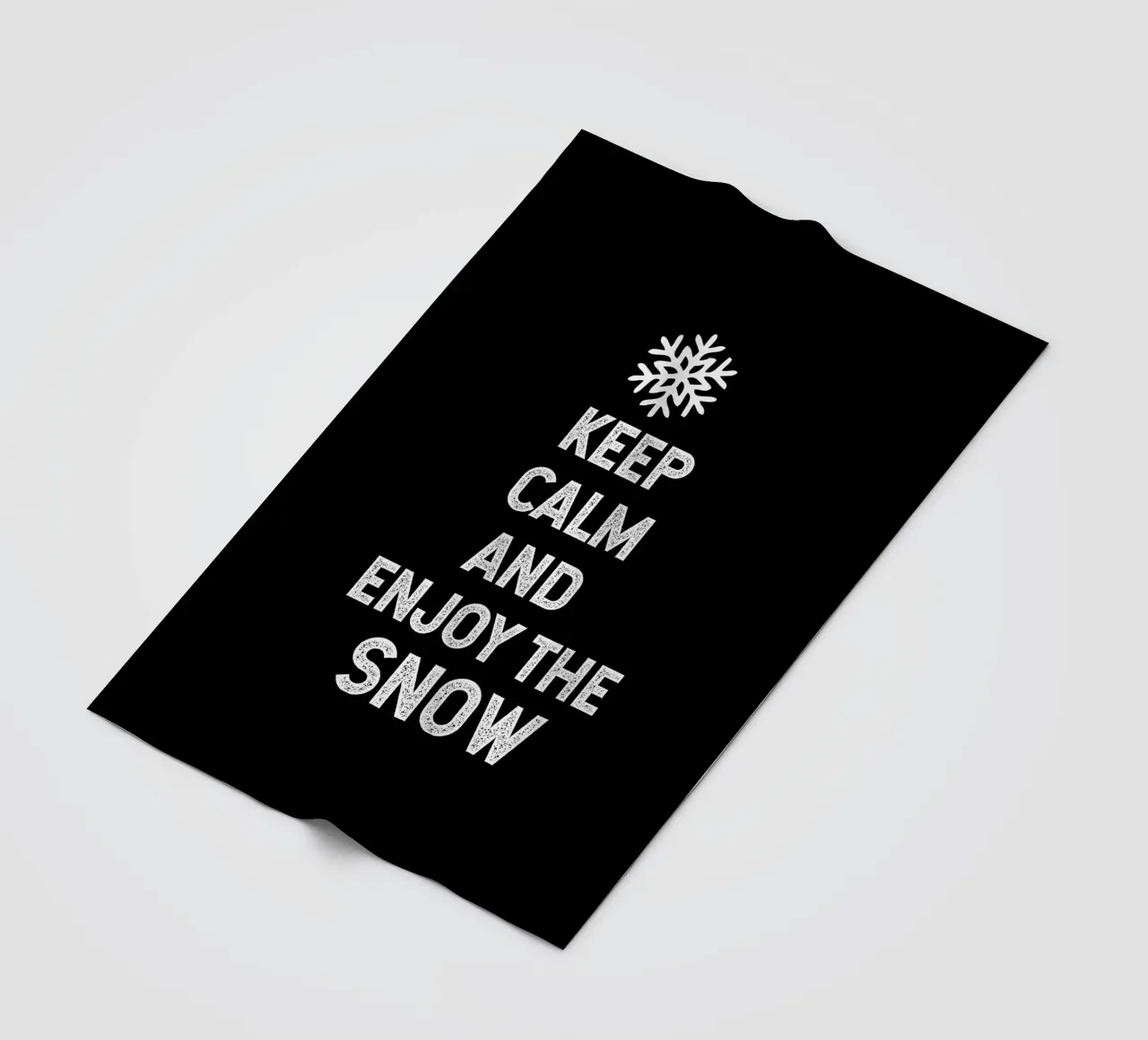 keep calm and enjoy the snow coperta in pile da happieeagle