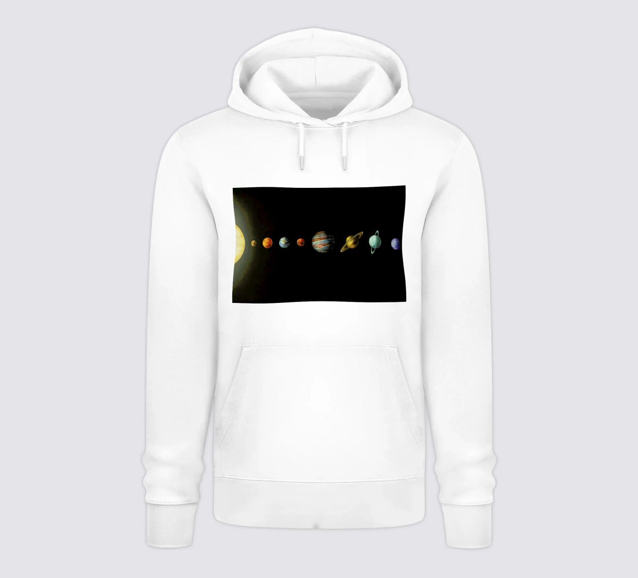 Solar system felpa con cappuccio da Terry Fan