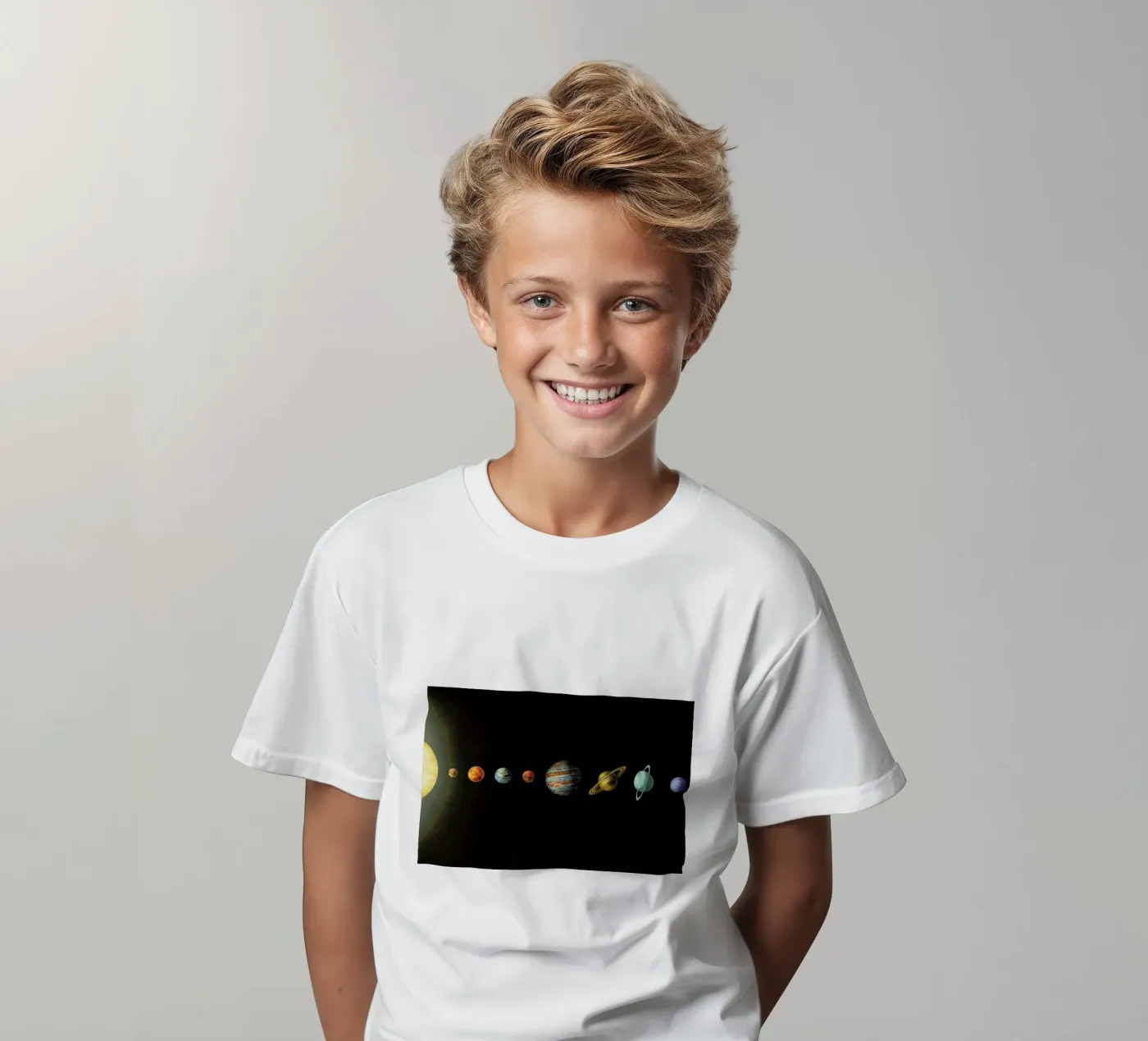 Solar system t-shirt bambini da Terry Fan