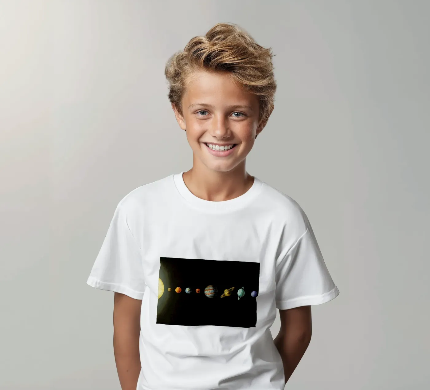 Solar system t-shirt bambini da Terry Fan