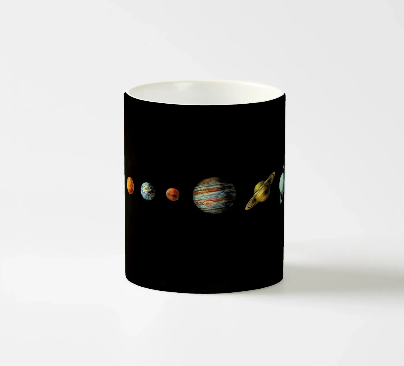 Solar system ceramic mug by Terry Fan