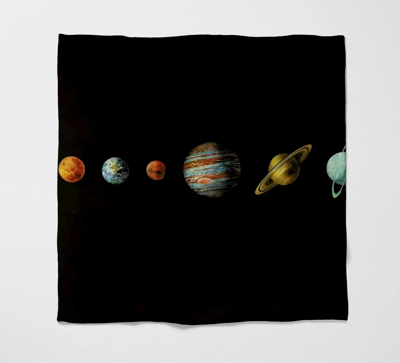 Solar system fleece blanket by Terry Fan