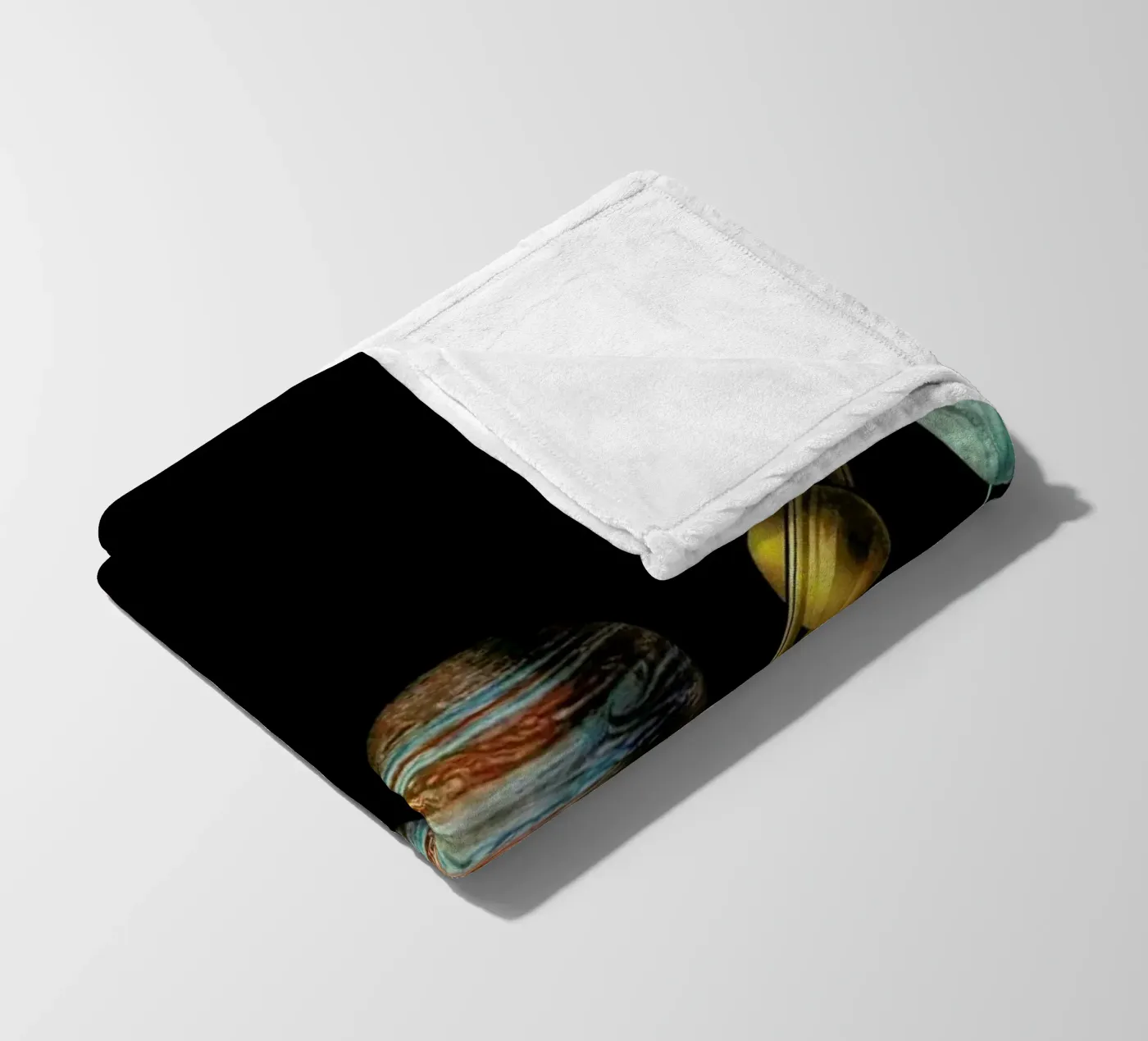 Solar system fleece blanket by Terry Fan