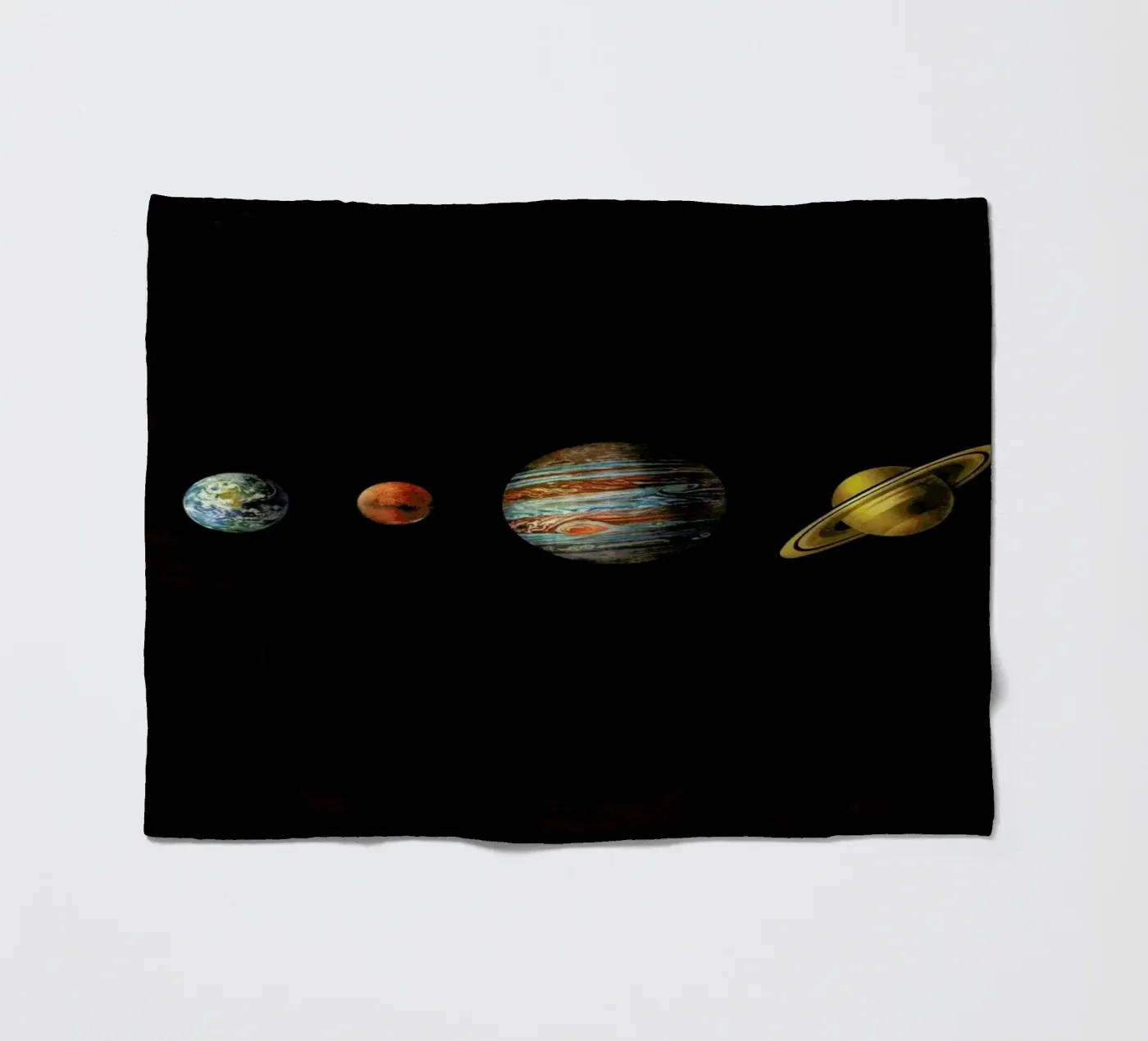 Solar system fleece blanket by Terry Fan