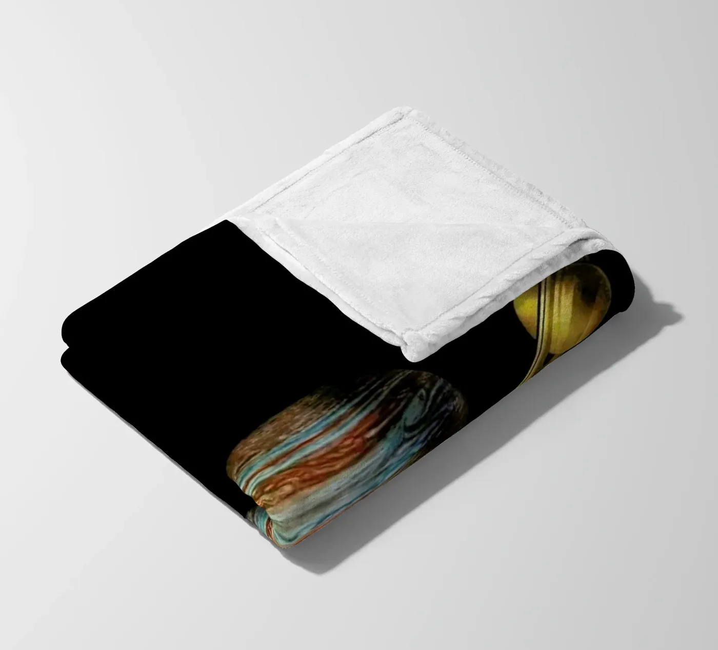 Solar system fleece blanket by Terry Fan