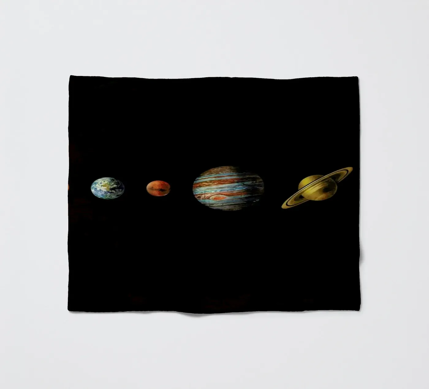 Solar system fleece blanket by Terry Fan