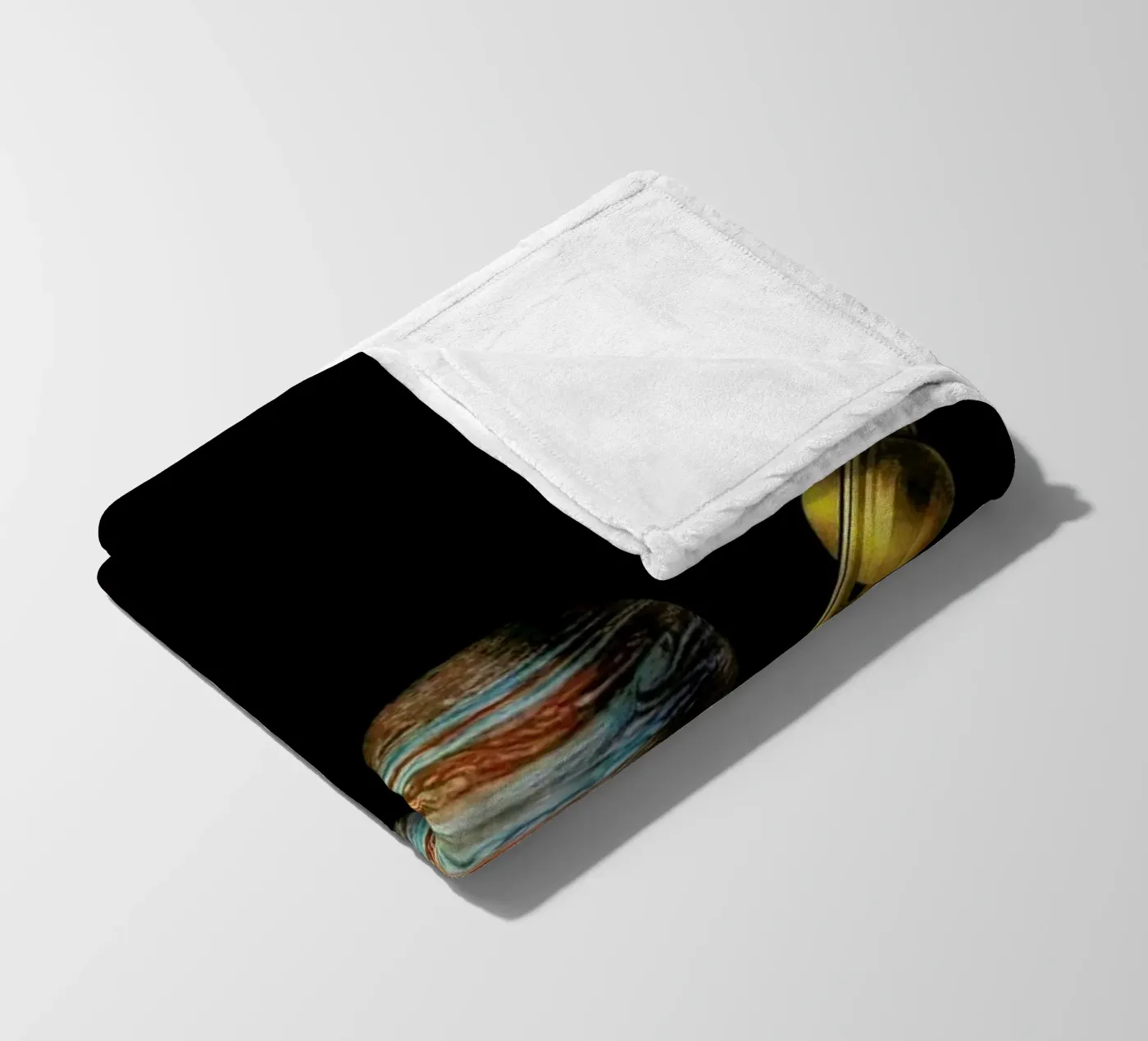 Solar system fleece blanket by Terry Fan