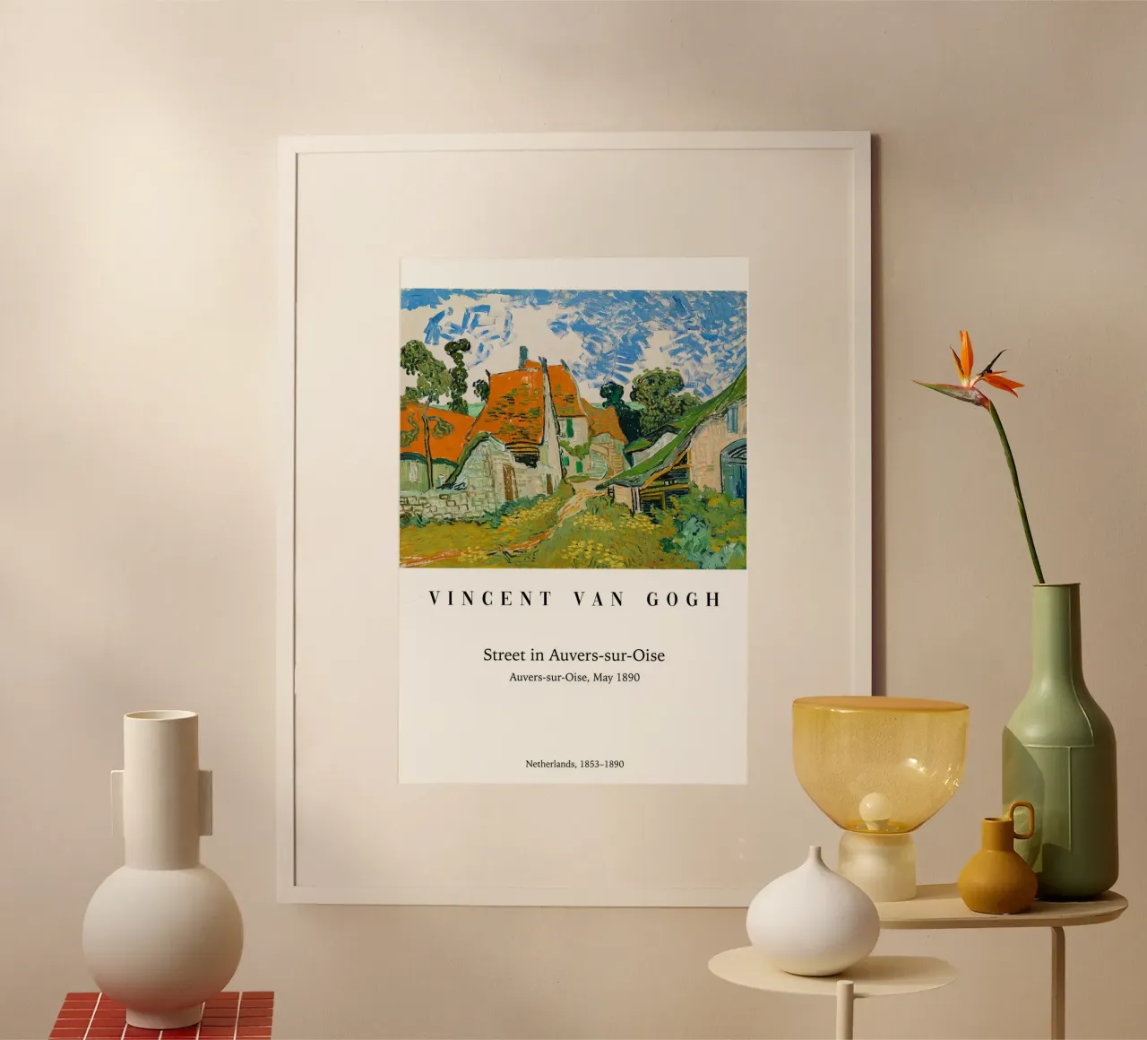 van Gogh - Straße Auvers-sur-Oise poster da Carinaprint