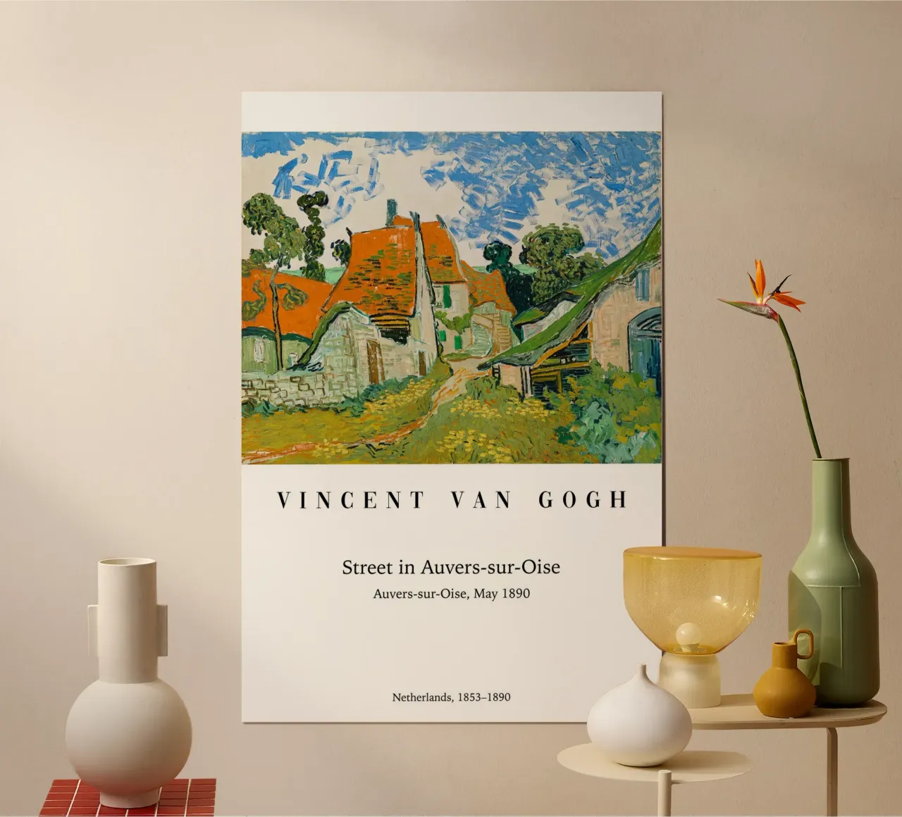 van Gogh - Straße Auvers-sur-Oise poster da Carinaprint