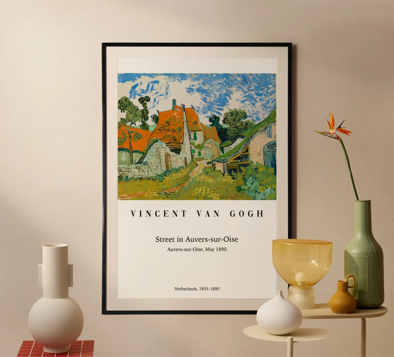 van Gogh - Straße Auvers-sur-Oise poster da Carinaprint