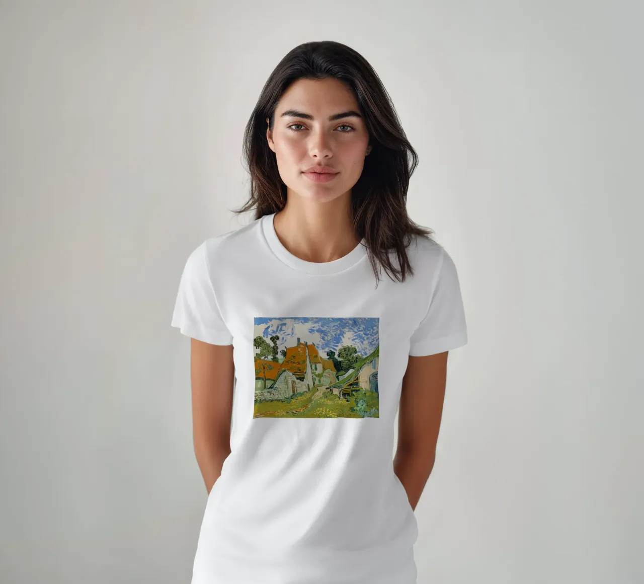 van Gogh - Straße Auvers-sur-Oise t-shirt by Carinaprint