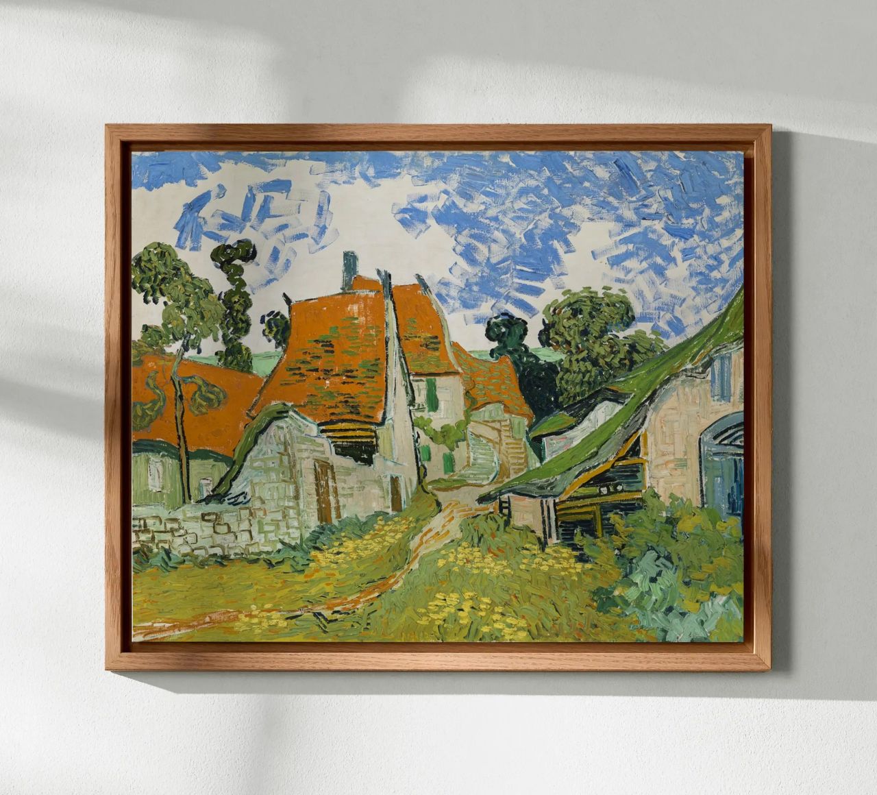 van Gogh - Straße Auvers-sur-Oise pannello forex da Carinaprint