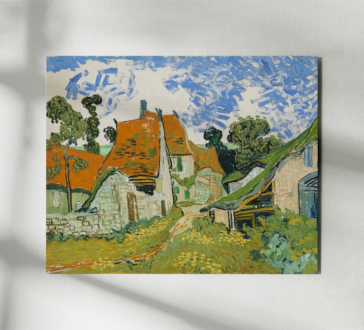 van Gogh - Straße Auvers-sur-Oise pannello forex da Carinaprint