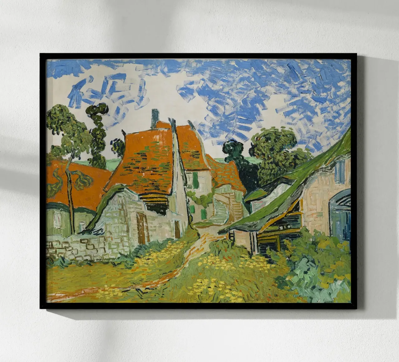 van Gogh - Straße Auvers-sur-Oise hahnemühle by Carinaprint