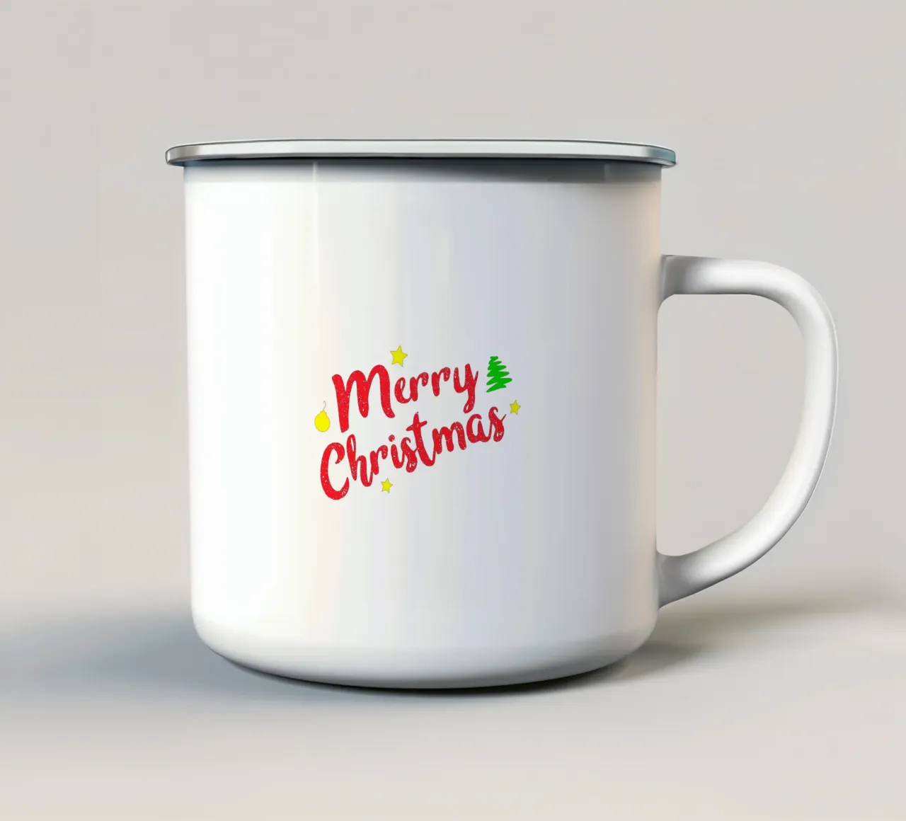 Merry christmas tazza in smalto da happieeagle