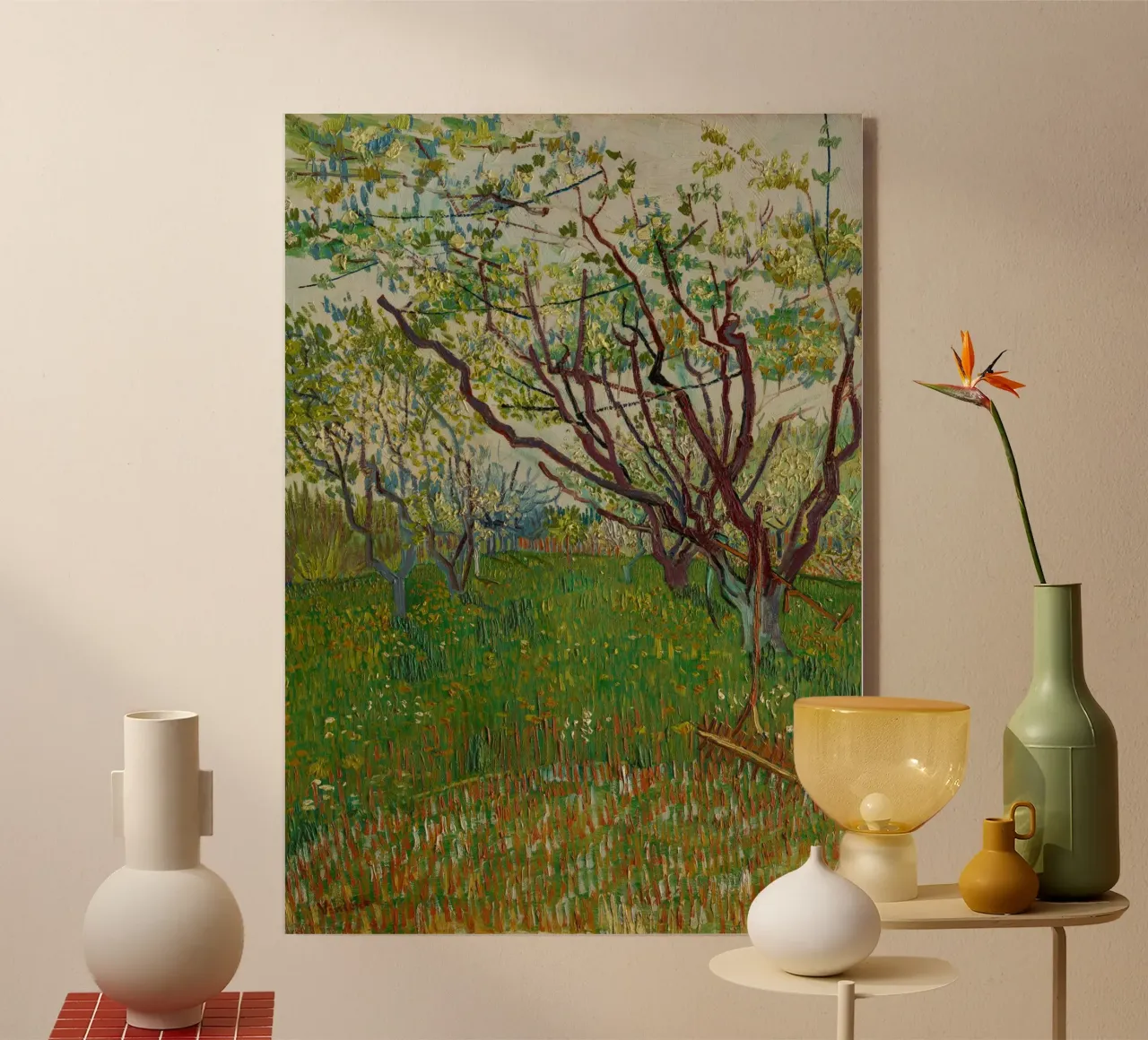 van Gogh frutteto in fiore plexiglass da Carinaprint