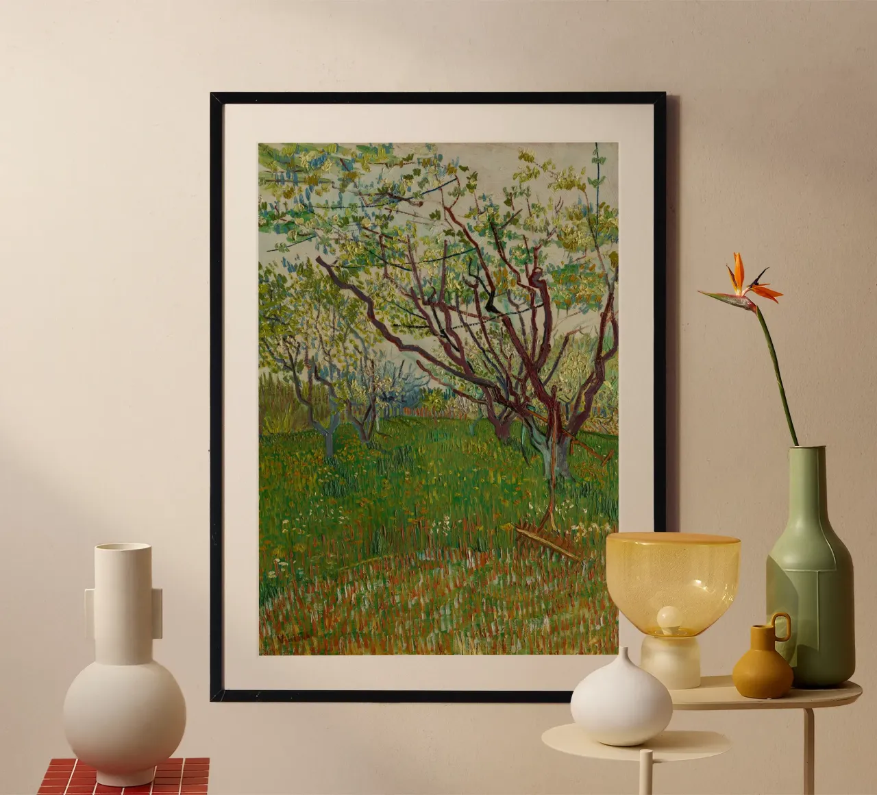 van Gogh frutteto in fiore carta hahnemühle da Carinaprint