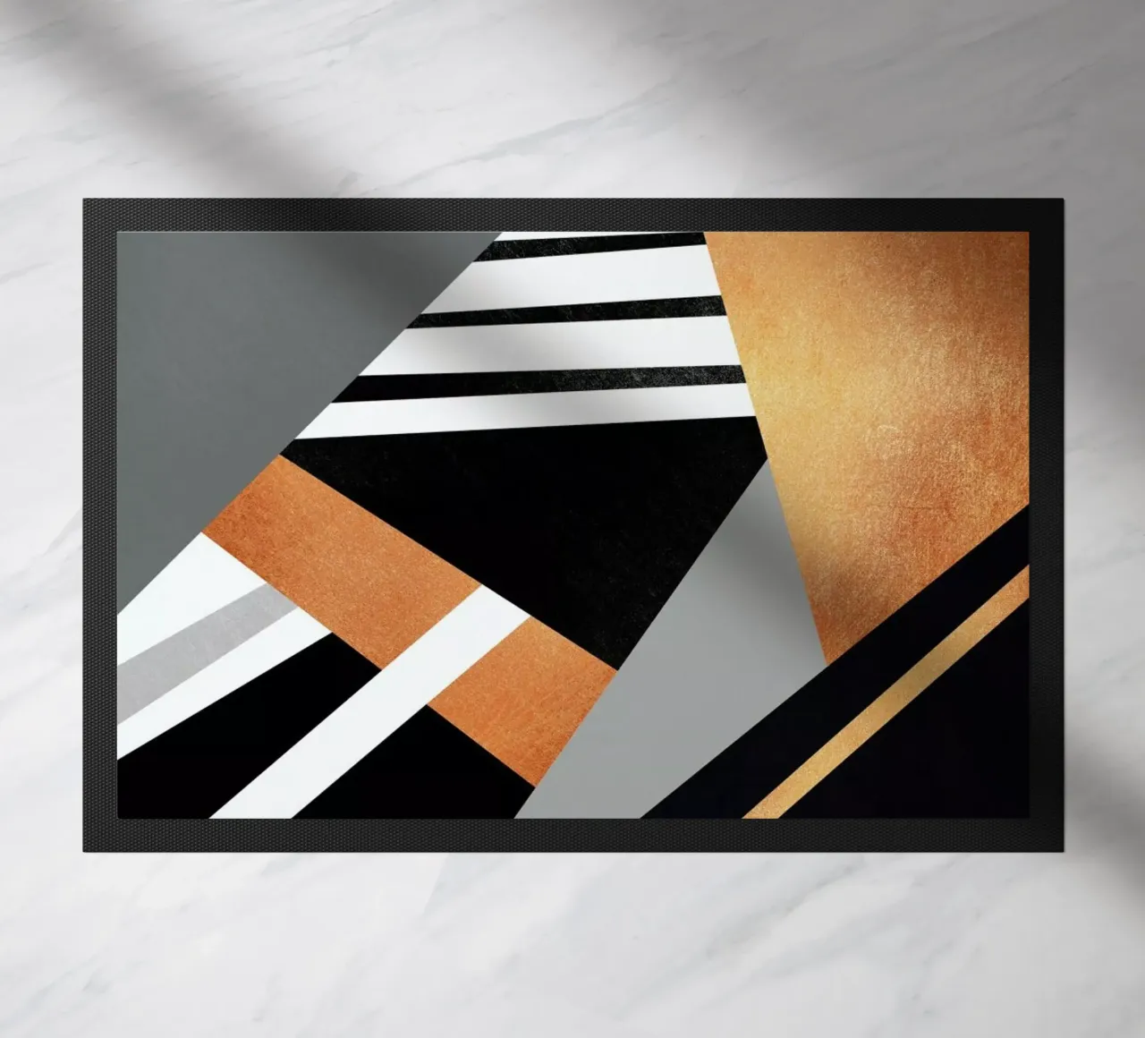 Geometric Combination doormat by Elisabeth Fredriksson