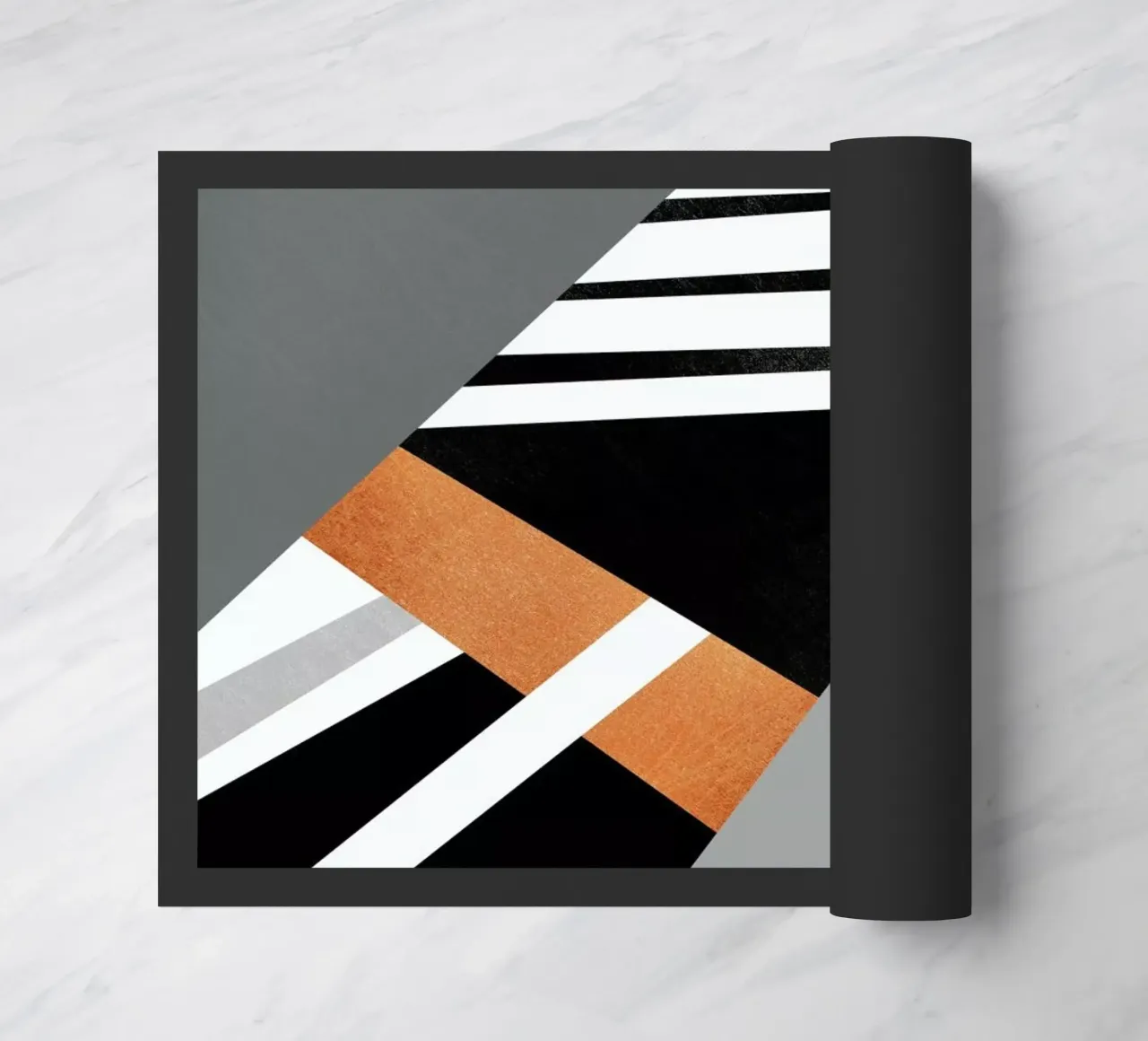 Geometric Combination doormat by Elisabeth Fredriksson