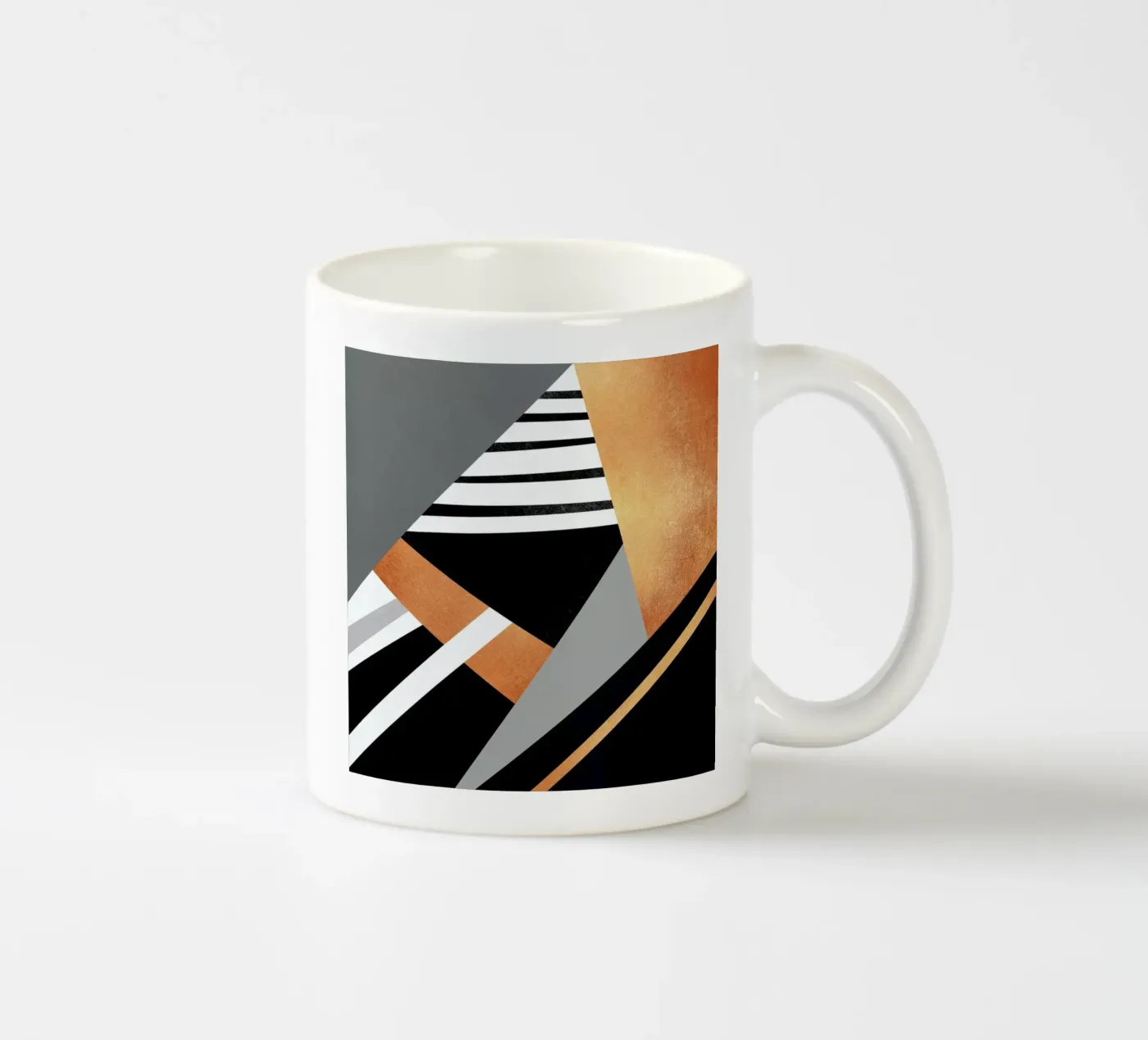 Geometric Combination ceramic mug by Elisabeth Fredriksson