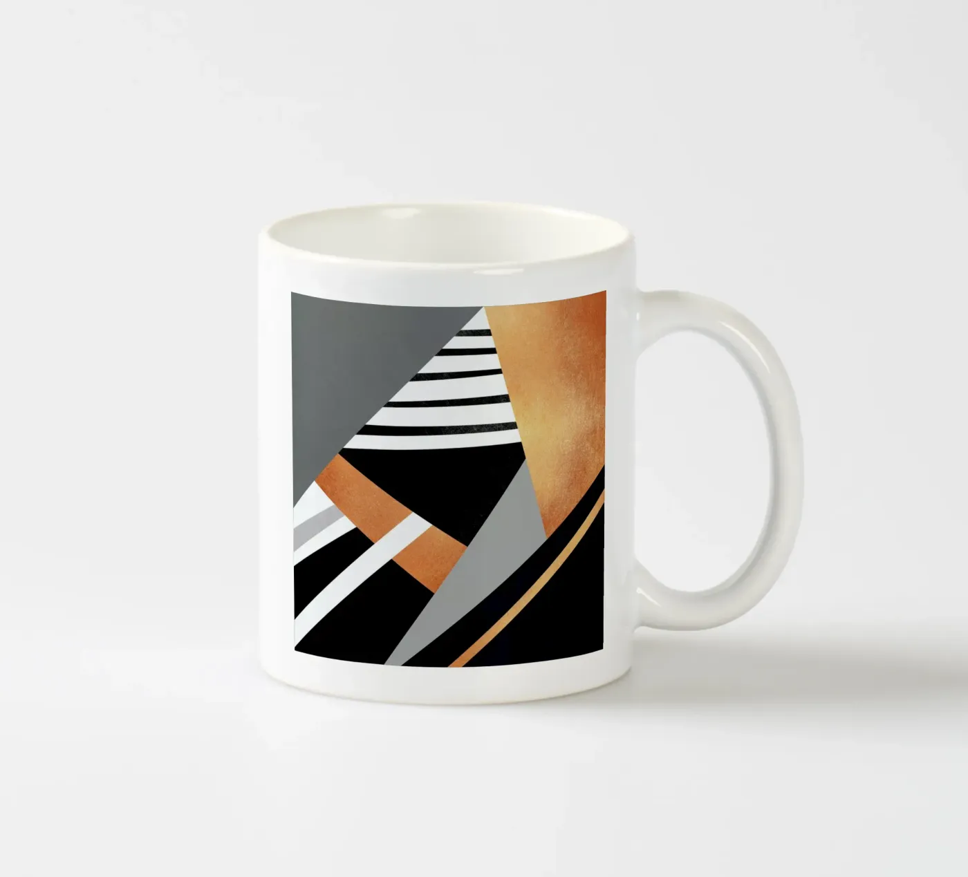 Geometric Combination ceramic mug by Elisabeth Fredriksson
