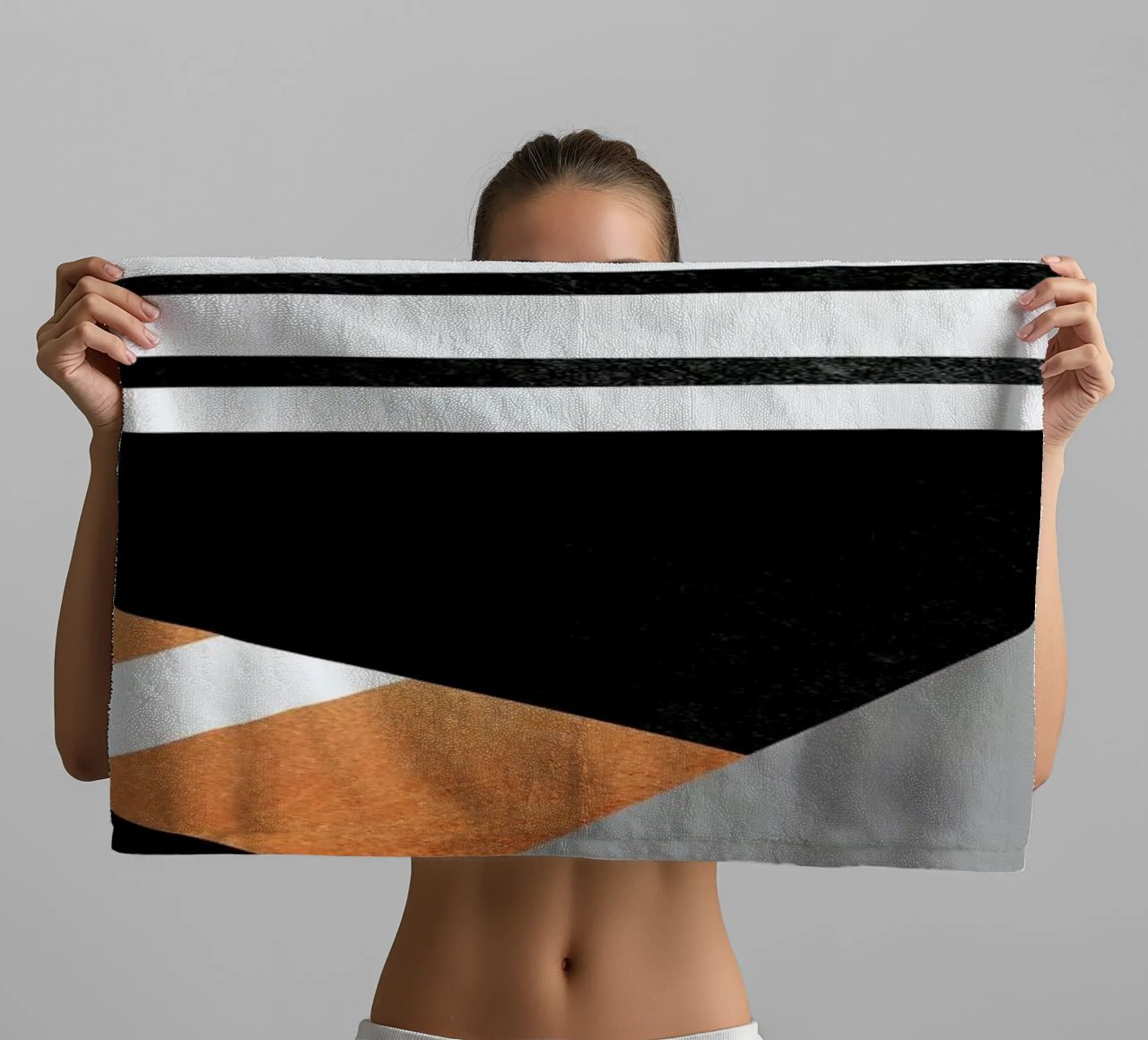Geometric Combination towel by Elisabeth Fredriksson
