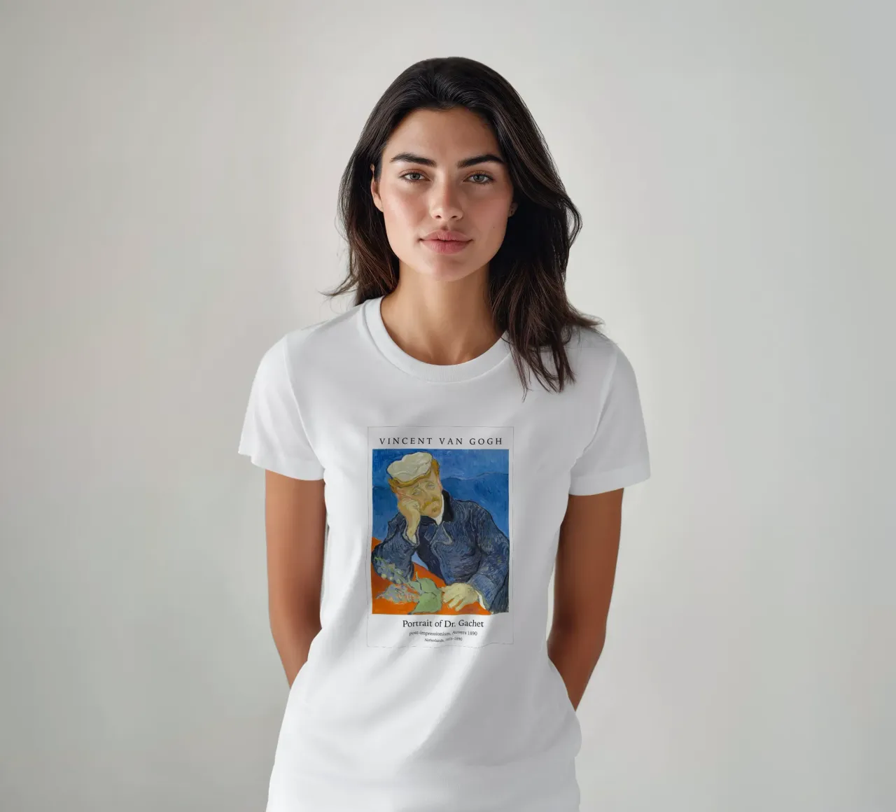 van Gogh - ritratto del dottor Gachet t-shirt da Carinaprint