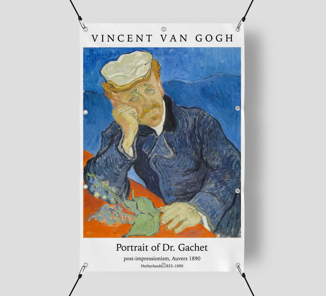 van Gogh - ritratto del dottor Gachet telo in pvc da Carinaprint