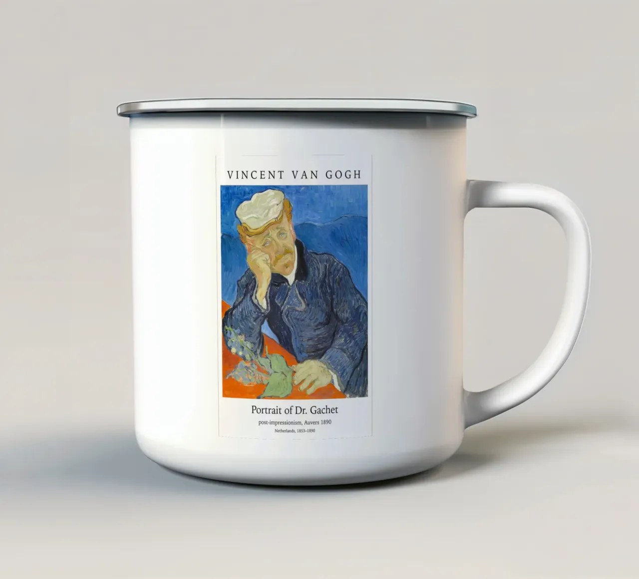 van Gogh - ritratto del dottor Gachet tazza in smalto da Carinaprint