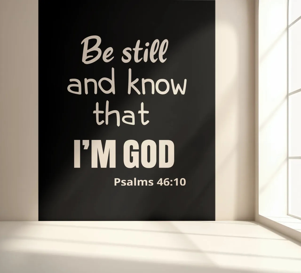 Be still and know that I am God photo wallpaper by happieeagle